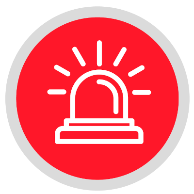 Icono de luz de sirena usada para