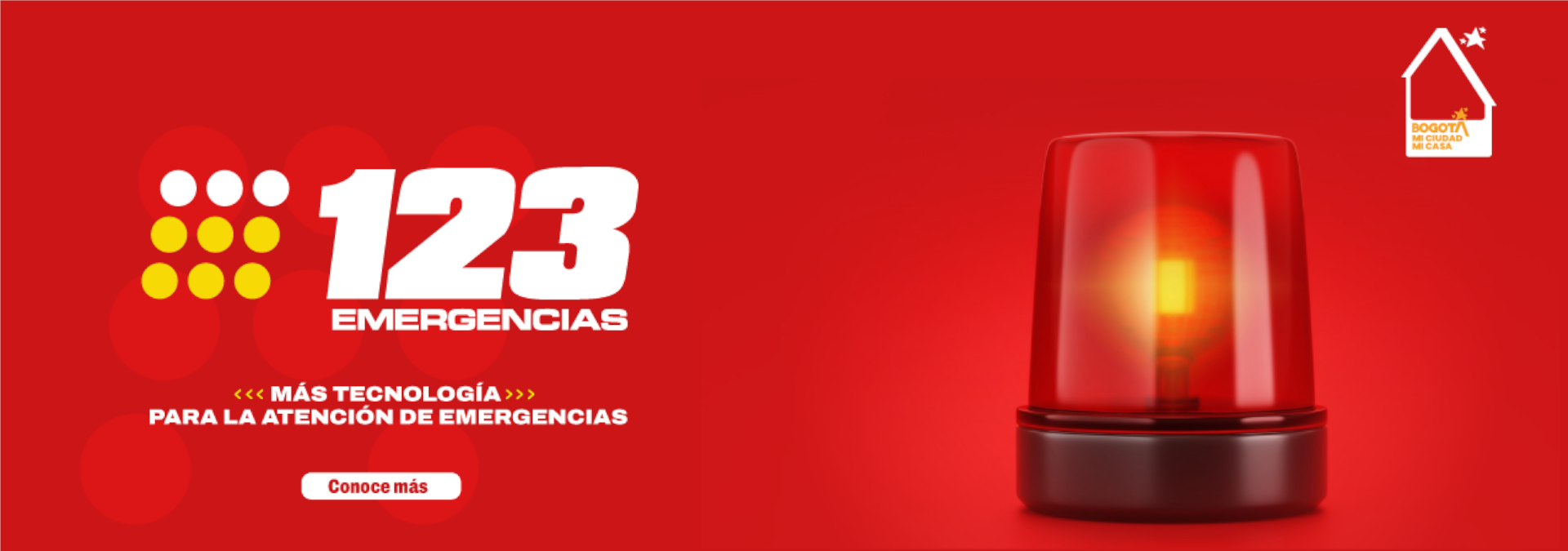 Imagen luz de sirena usada para emergencias.