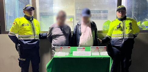 Así fueron capturados dos adultos mayores que pretendían comercializar fentanilo en Suba