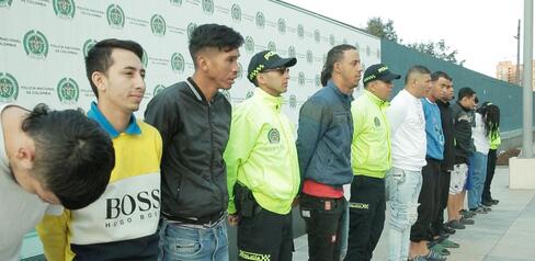 Tras las rejas 11 delincuentes dedicados al tráfico de estupefacientes en entornos escolares de Bogotá
