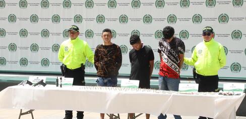 Capturados tres delincuentes de ‘Los Costeños’ por tráfico de estupefacientes en San Bernardo y Las Cruces