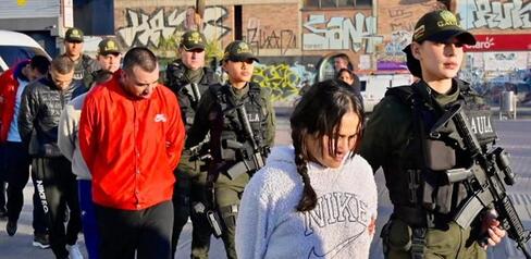 Más de 3.000 capturados en marzo en Bogotá por extorsión, narcotráfico, hurto y trata de personas