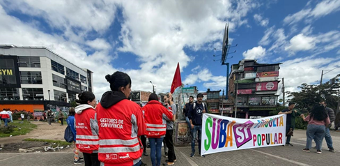 Manifestaciones en Bogotá