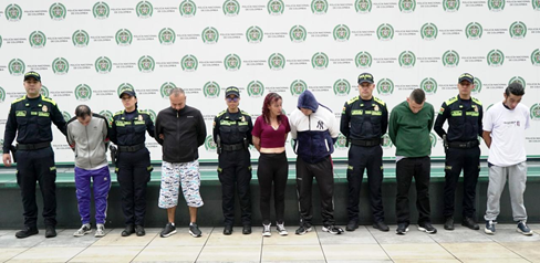 Capturados en el mes de mayo en Bogotá