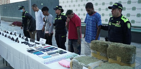 Capturadas tres bandas de microtráfico en Bogotá.