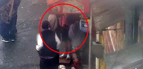 Imágenes de cámaras de seguridad que permitieron identificar a la menor.