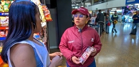 Jornada de prevención contra la trata de personas en la Terminal de Transportes.