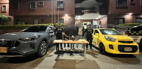 Capturados y vehículos recuperados.