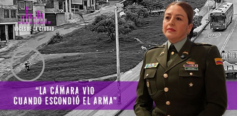 Intentaron esconder las armas pero la cámara del C4 los siguió y en segundos fueron capturados 