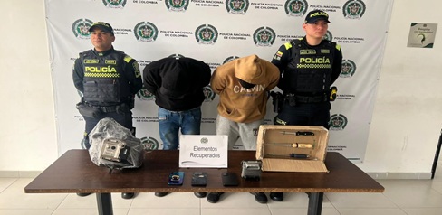 Capturados dedicados al hurto de computadoras de vehículos.