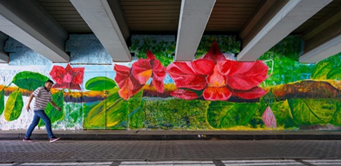 Un punto que por años fue asociado al arrojo de residuos, inseguridad e insalubridad, hoy renace como un Centro Artístico Cultural abierto.