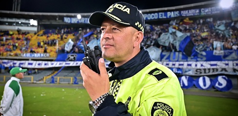 Cerca de 600 funcionarios garantizan la seguridad en cada partido de fútbol en Bogotá