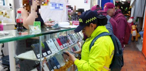 Operativo contra celulares hurtados