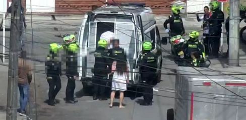 riña terminó en captura de extorsionista