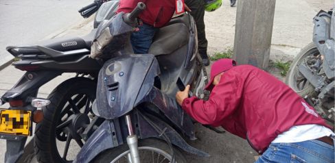 Moto hurtada fue recuperada