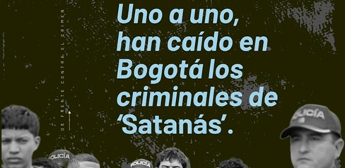 Golpe sostenido a ‘Satanás’: 43 integrantes de esta banda criminal han sido enviados a la cárcel en Bogotá