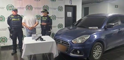 Capturado con un arma de fuego y una moto con placa falsa tras huir de una persecución en Tunjuelito