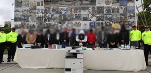  Desmantelado grupo delincuencial dedicado a la falsificación de pesos y dólares en Bogotá