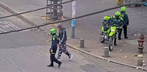 Cámaras del C4 permitieron ubicar y capturar a hombre con orden judicial por homicidio en el centro de Bogotá