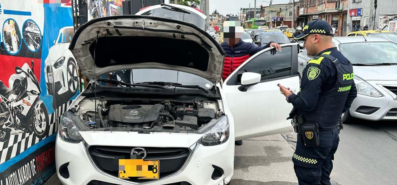 Recuperan carro robado en el Restrepo