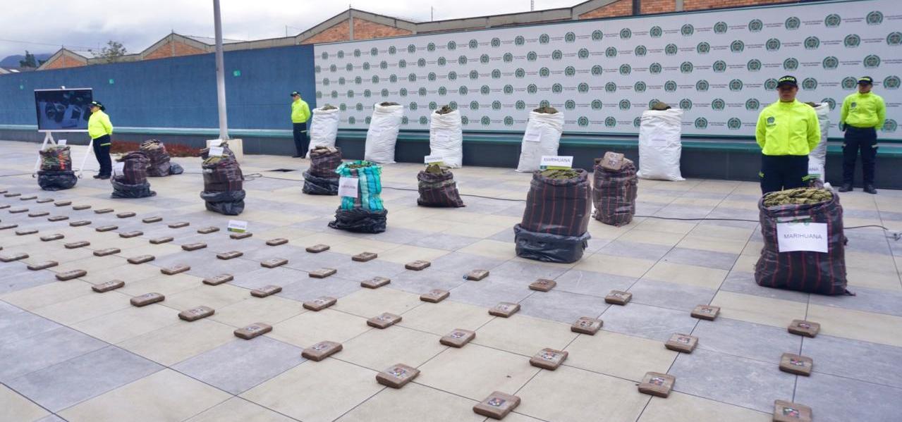Droga incautada en Bogotá Droga incautada en Bogotá
