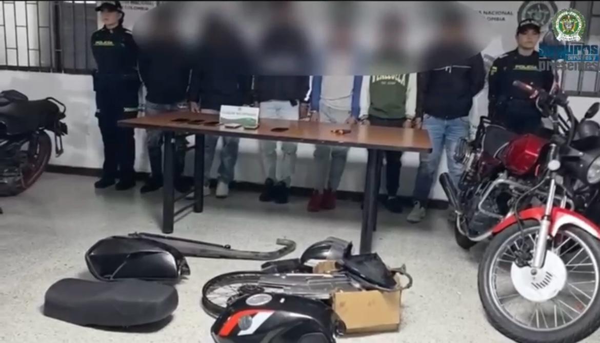 Cayó banda que robaba motos en Bogotá: las ocultaban en una casa en Barrios Unidos