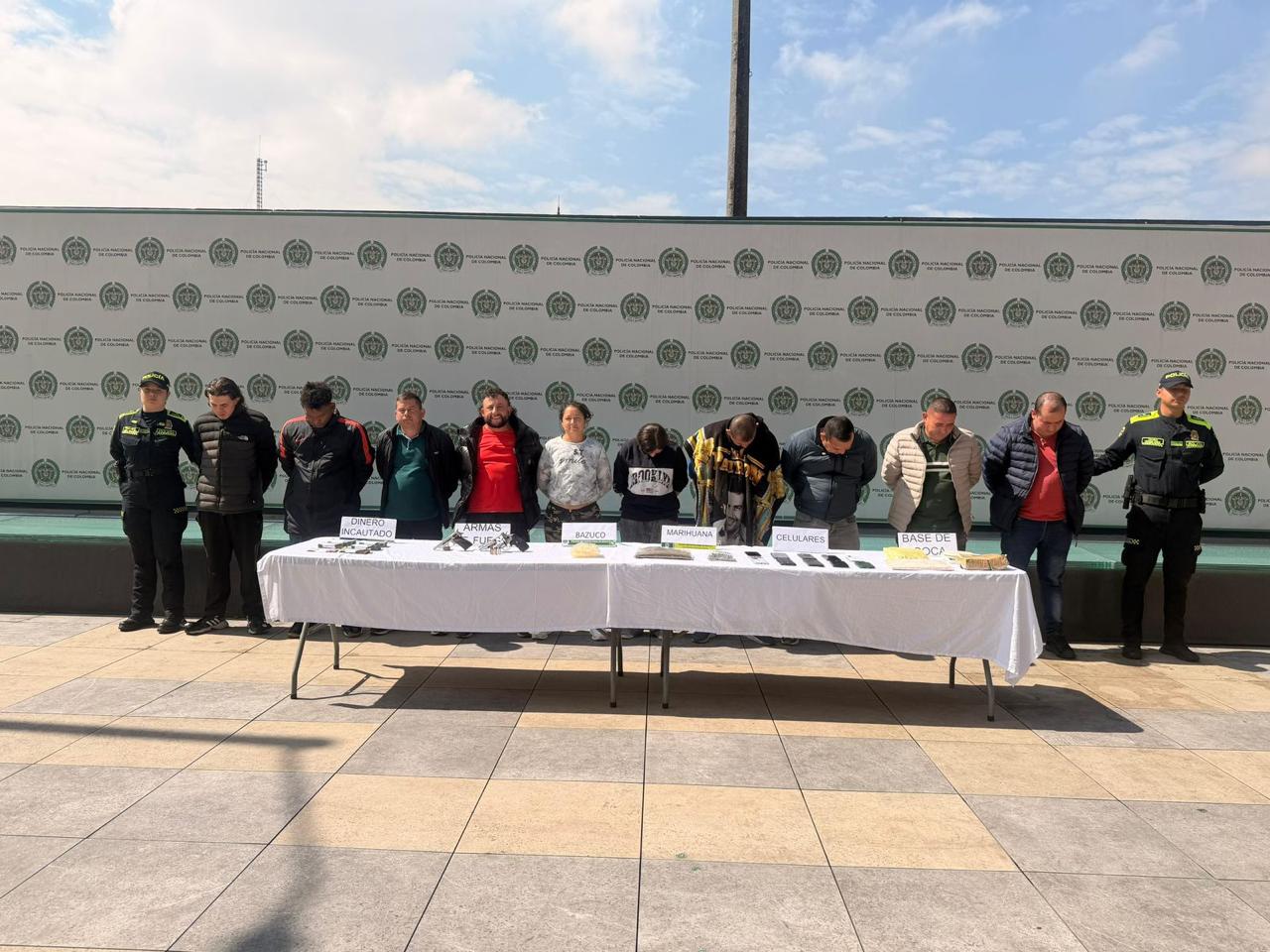 Así cayeron los ‘Scarface’: 11 delincuentes dedicados a la comercialización de estupefacientes en San Bernardo