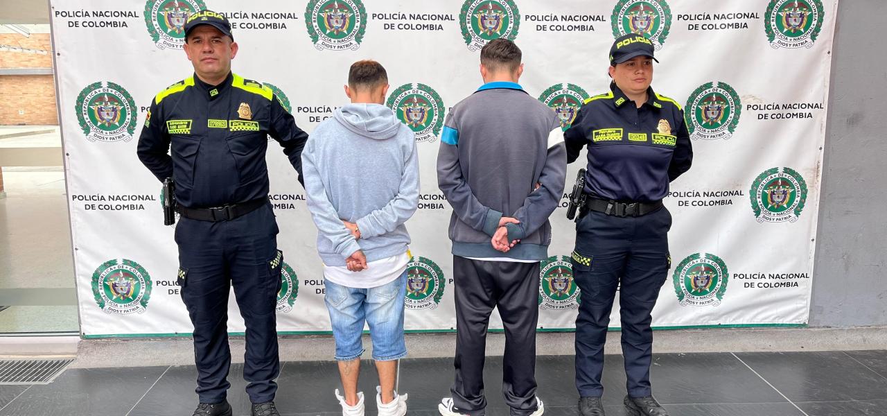 Alias “Piña” y su cómplice.