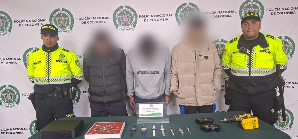 Los Joyeros, capturados en flagrancia.