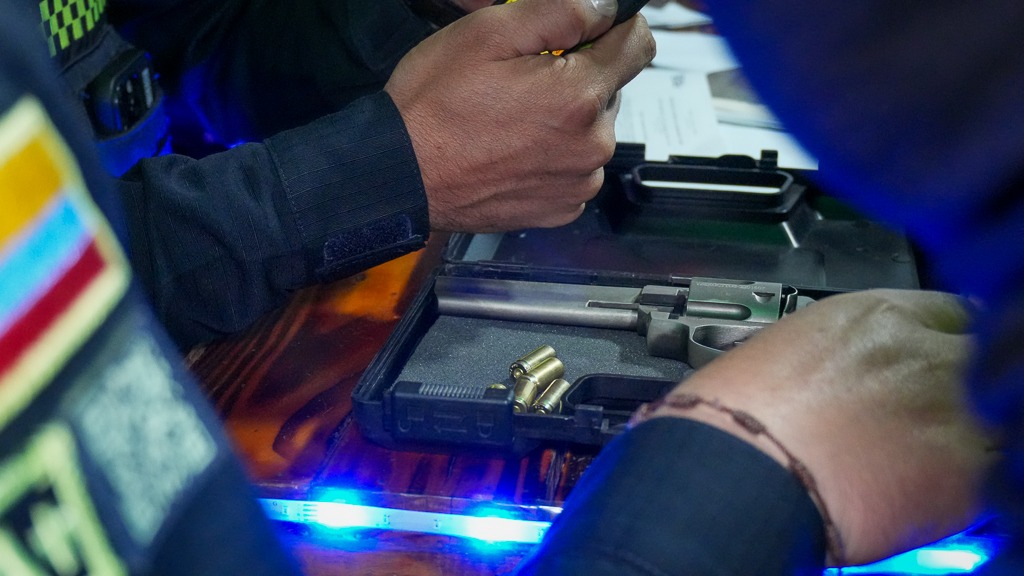 En 2025 se han realizado más de 34 mil capturas e incautado más de 1.700 armas de fuego en Bogotá