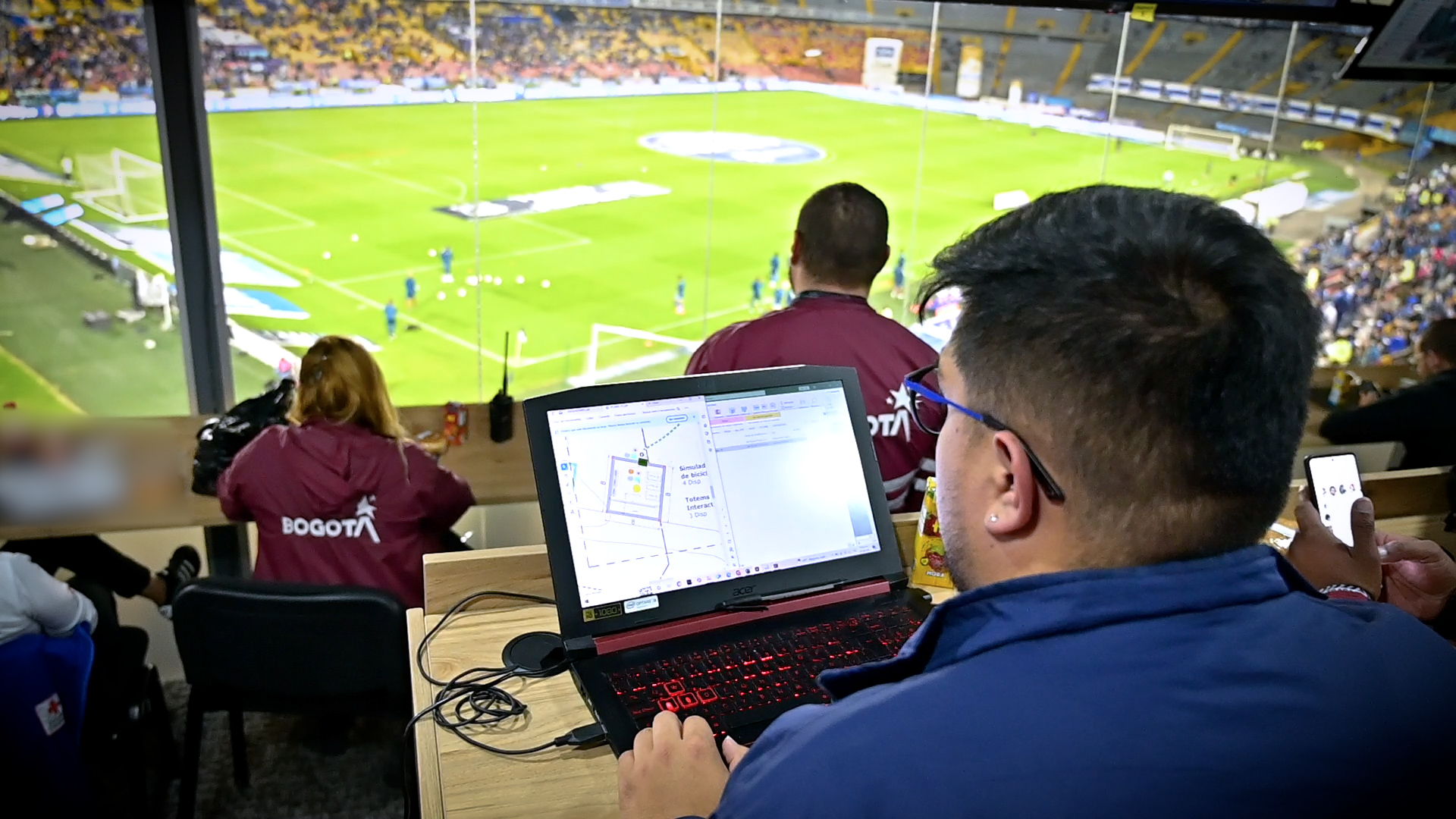 Cerca de 600 funcionarios garantizan la seguridad en cada partido de fútbol en Bogotá