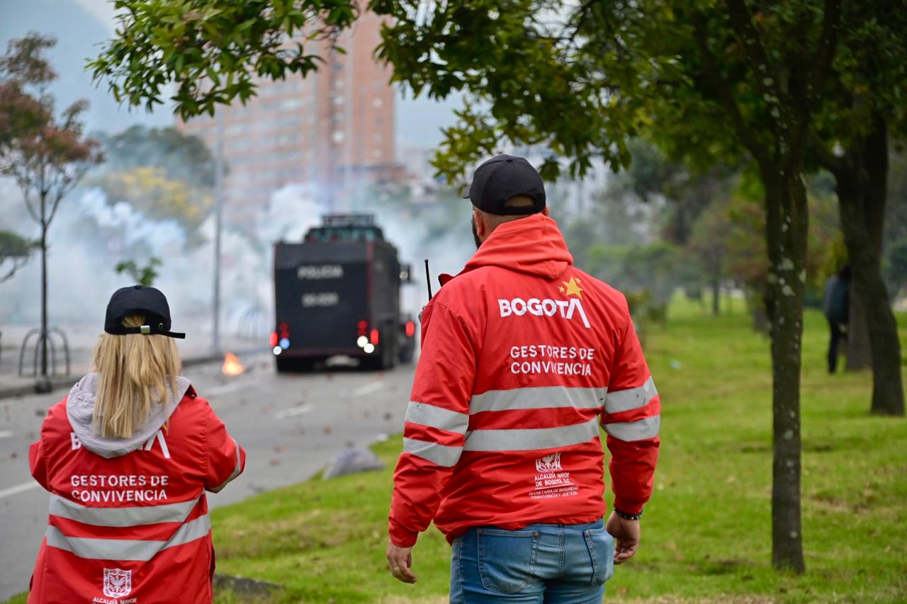 95 de cada 100 protestas en Bogotá se gestionan por medio del diálogo 