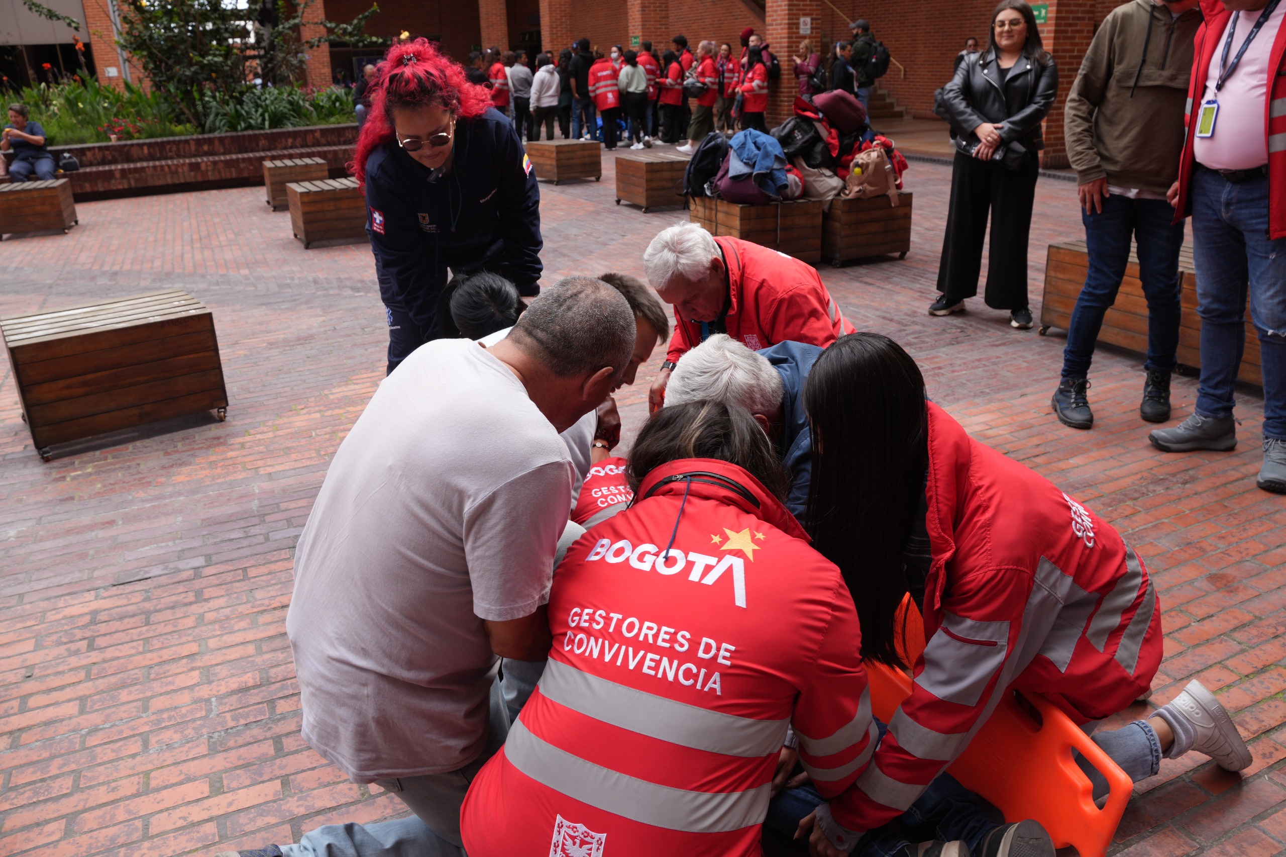 Bogotá refuerza la seguridad en marchas: Gestores de Convivencia se capacitan en atención a emergencias y desastres