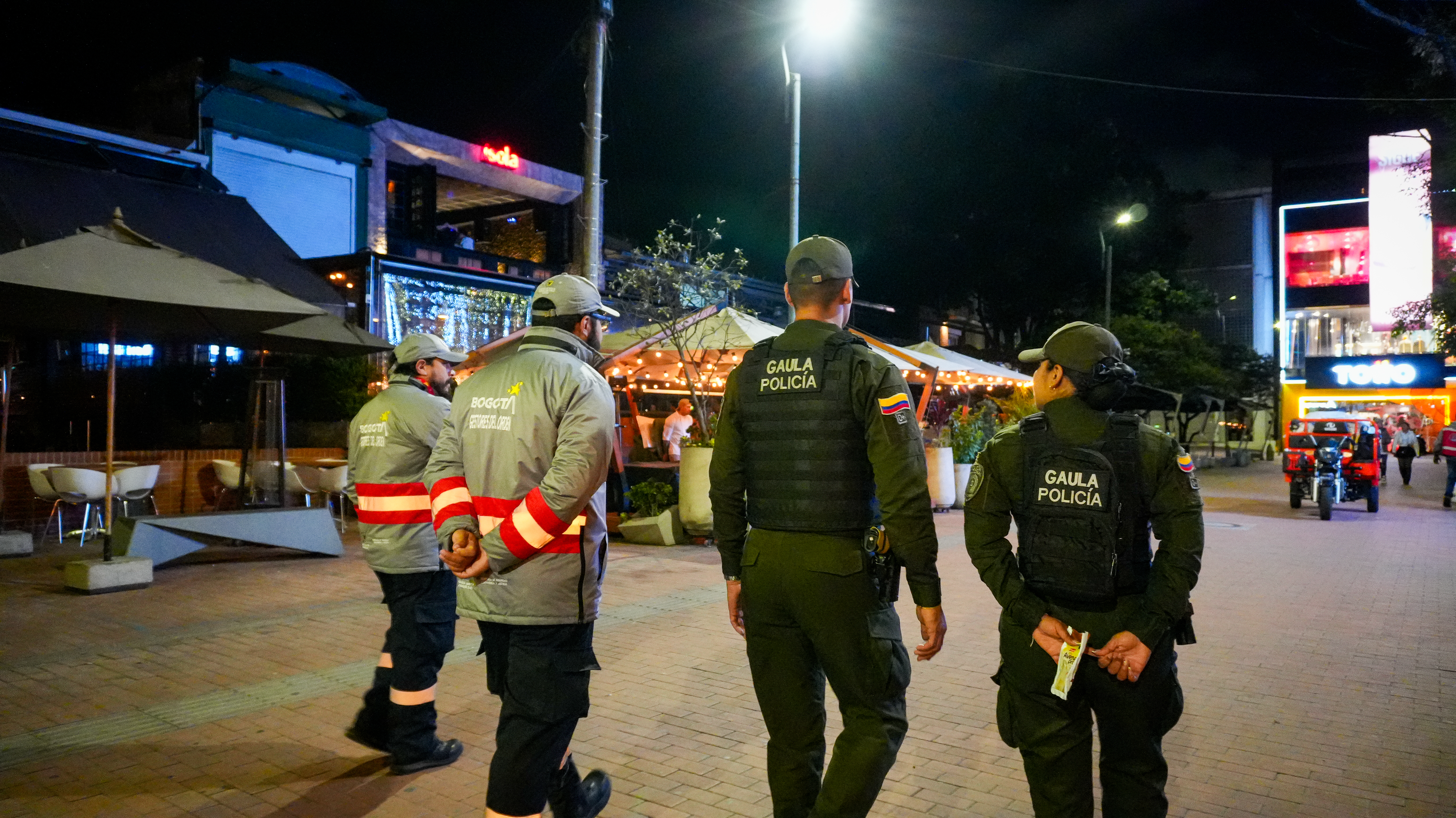 Gestores del Orden acompañan a la ciudadanía en la Zona T e intensifican la sensibilización sobre taxis seguros
