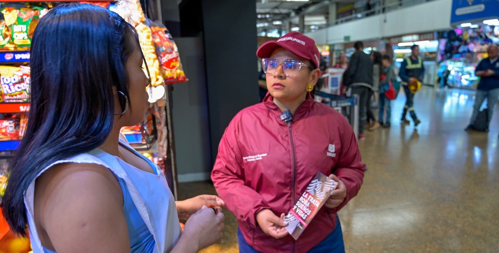 Jornada de prevención contra la trata de personas en la Terminal de Transportes.