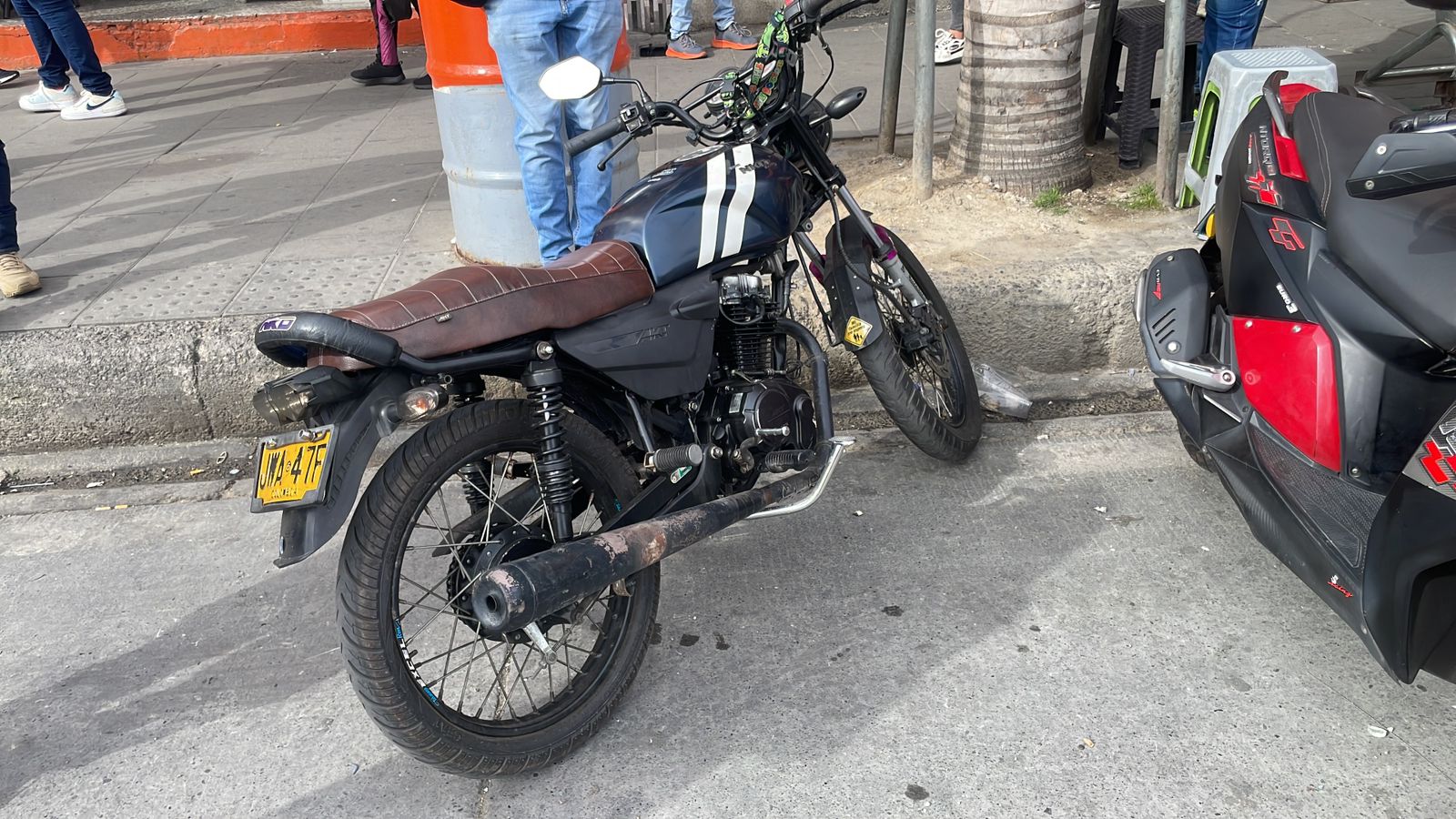 Motocicleta en vía pública