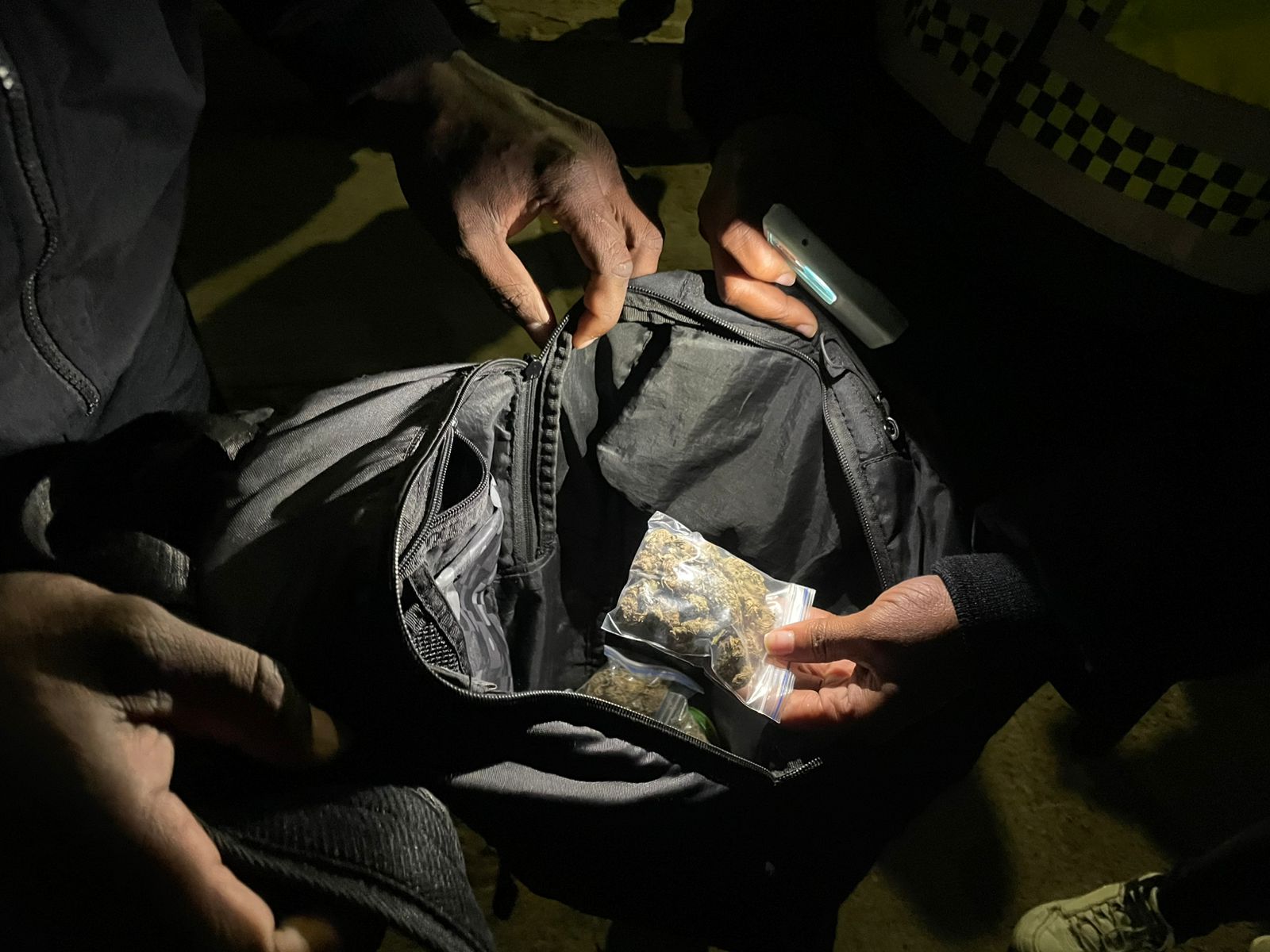 Menor con dosis de marihuana