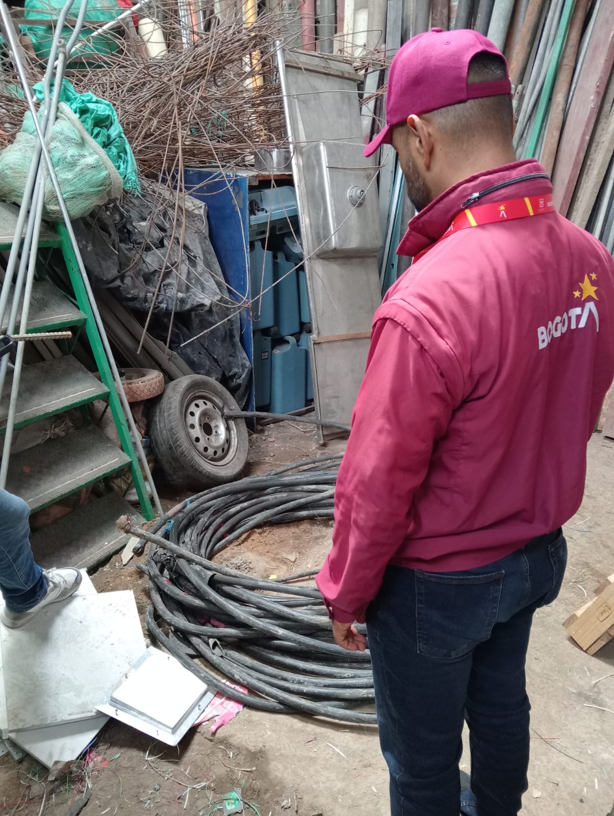 Cable de cobre recuperado