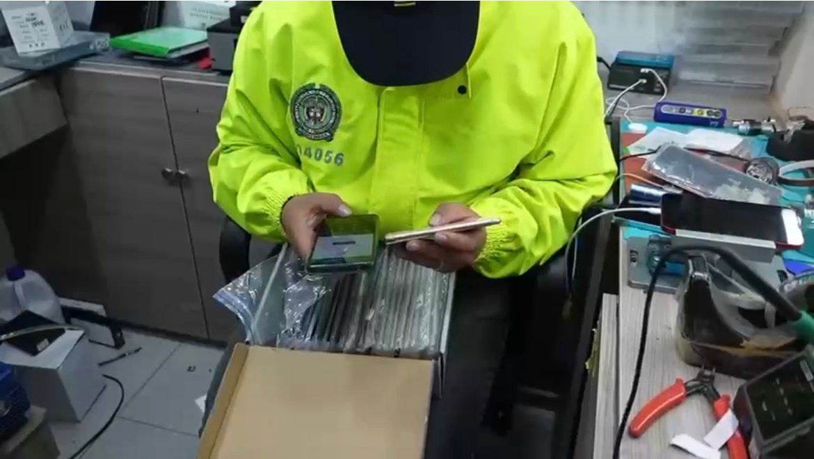 Incautados celulares