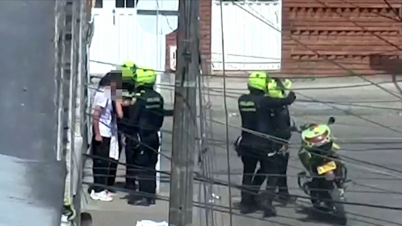 riña terminó en captura de extorsionista