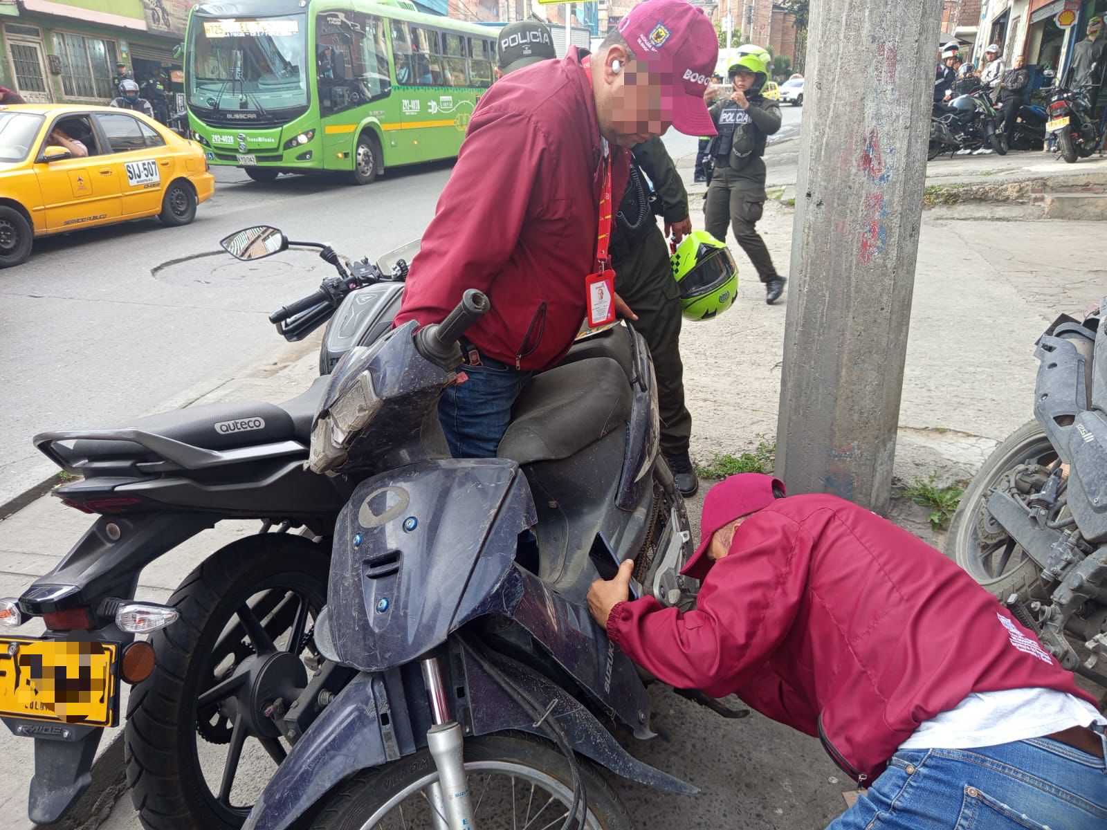 Moto hurtada fue recuperada