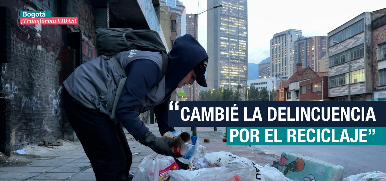 Recicladora que dejó la delincuencia
