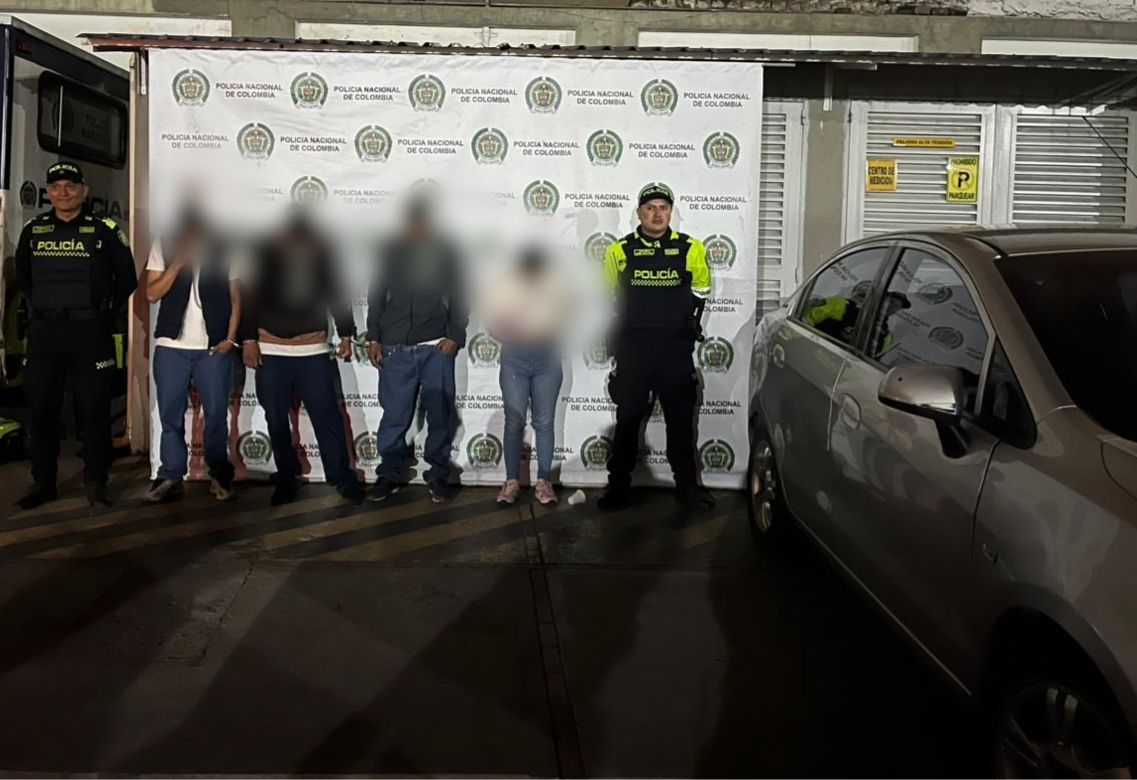 Plan candado permitió la captura de cuatro delincuentes y la recuperación de un vehículo en Los Mártires