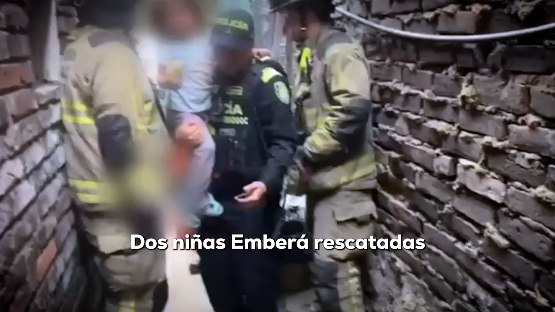 Niñas emberá rescatadas