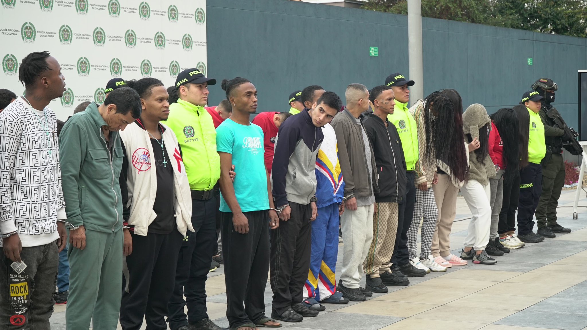Capturados por tráfico de estupefacientes.