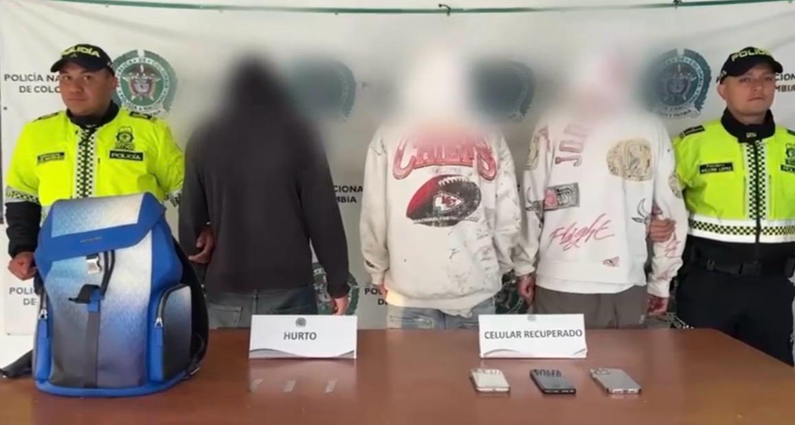 Policía frustra robo a pasajero de plataforma: recuperan pertenencias avaluadas en seis millones de pesos