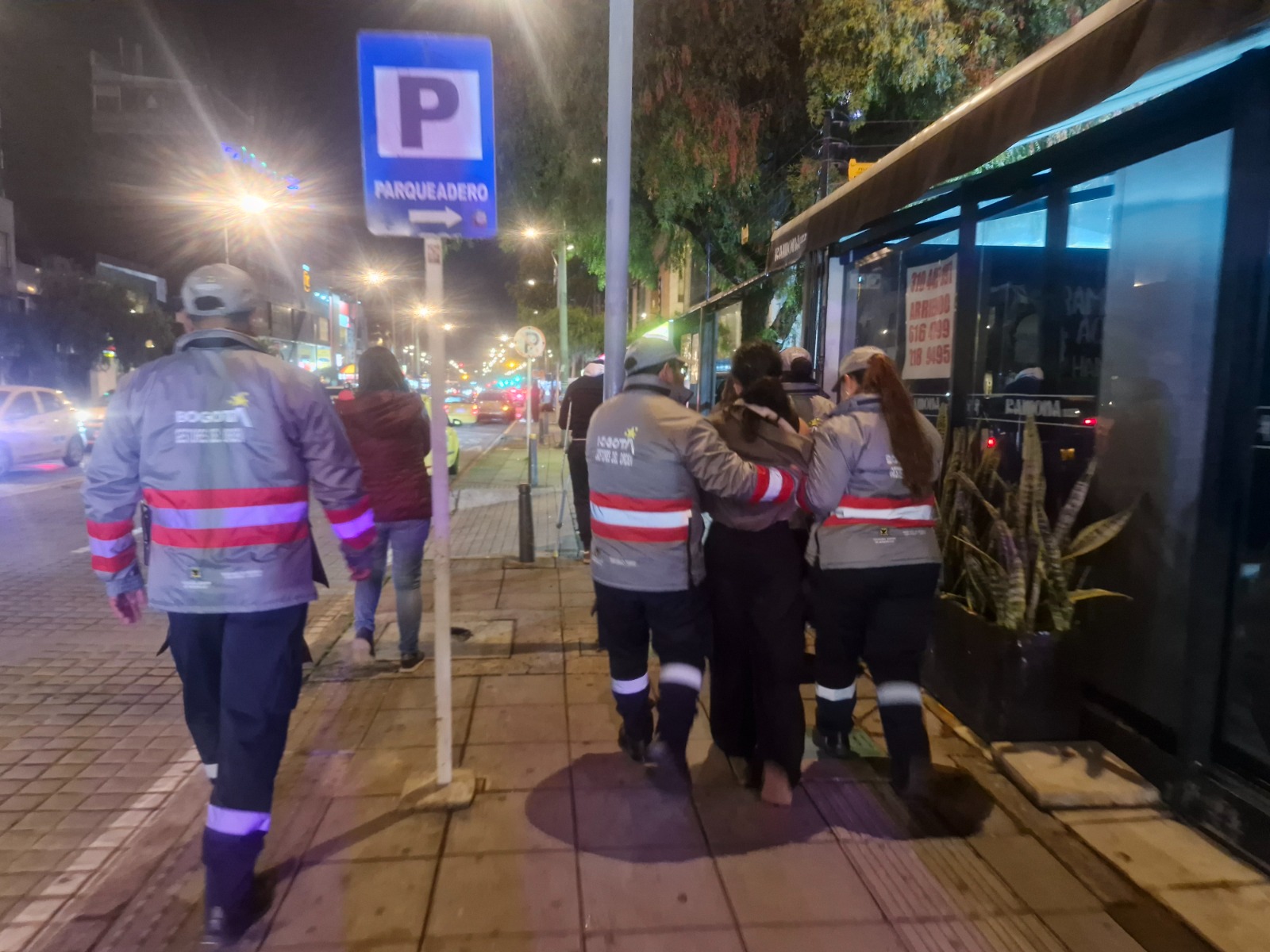Controles nocturnos acompañan a ciudadanos en la Zona T