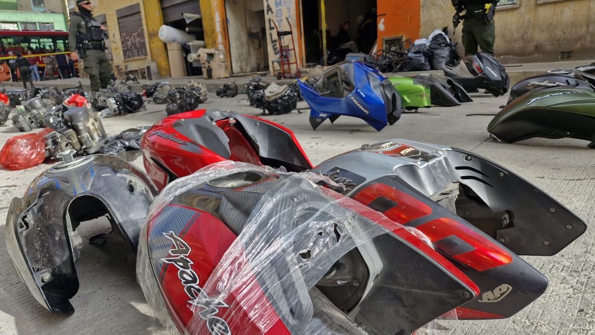 Las autopartes estaban en una bodega
