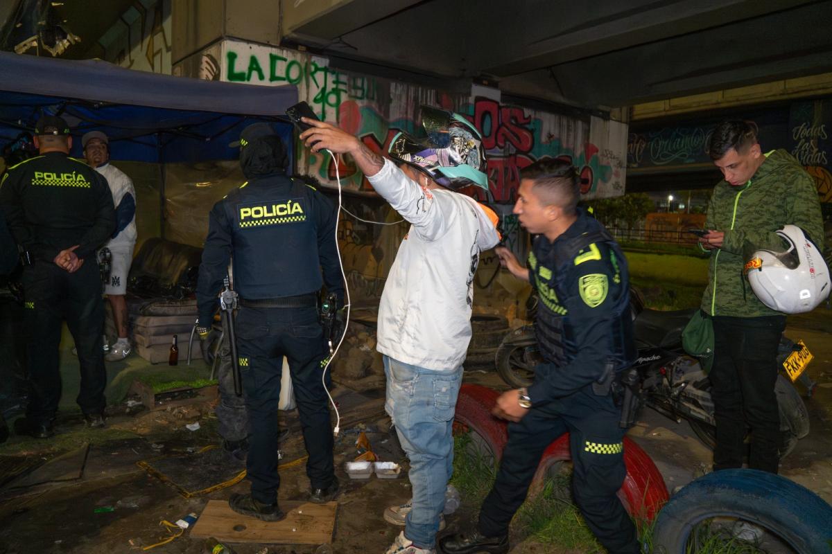 Los conductores de motos fueron requisados