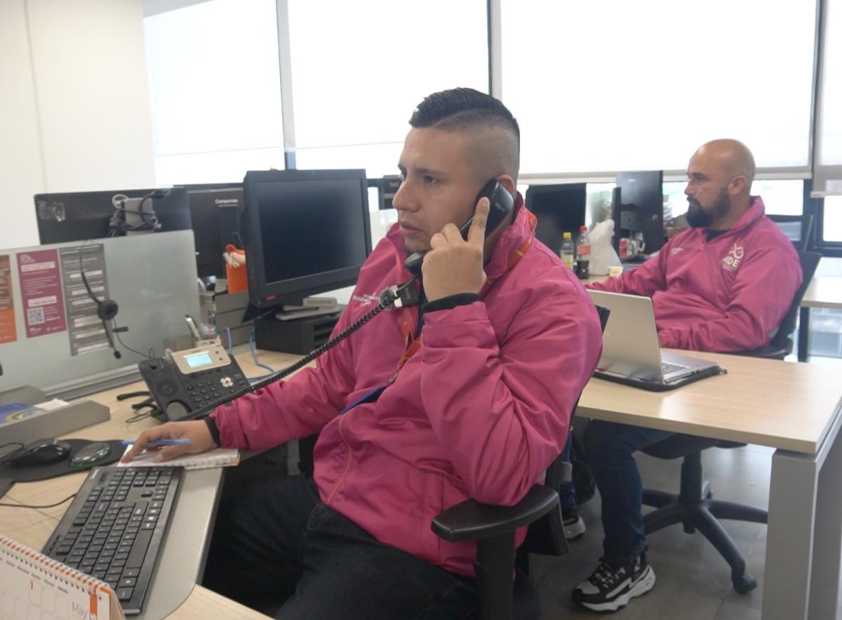 El equipo de Aide en las oficinas de la Secretaría de Seguridad